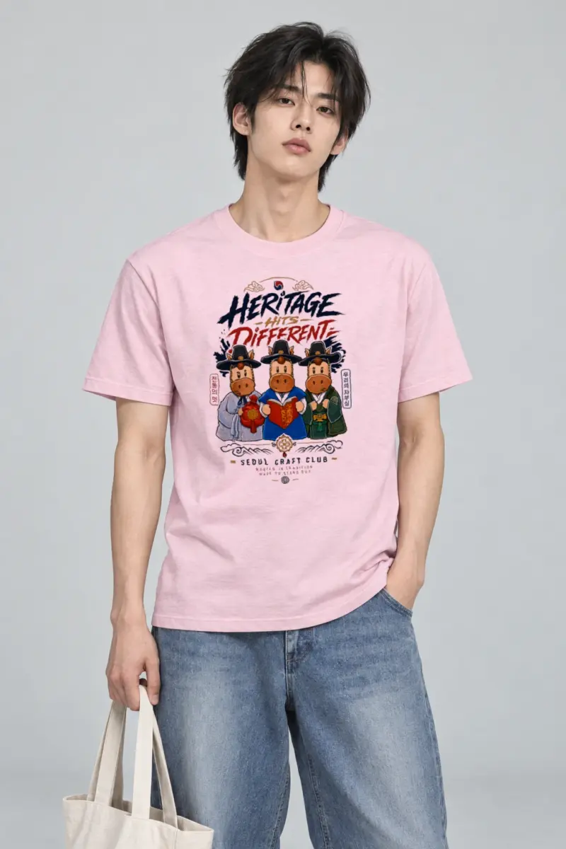 "Seoul Craft Club" Heavyweight Unisex Crewneck T-shirt