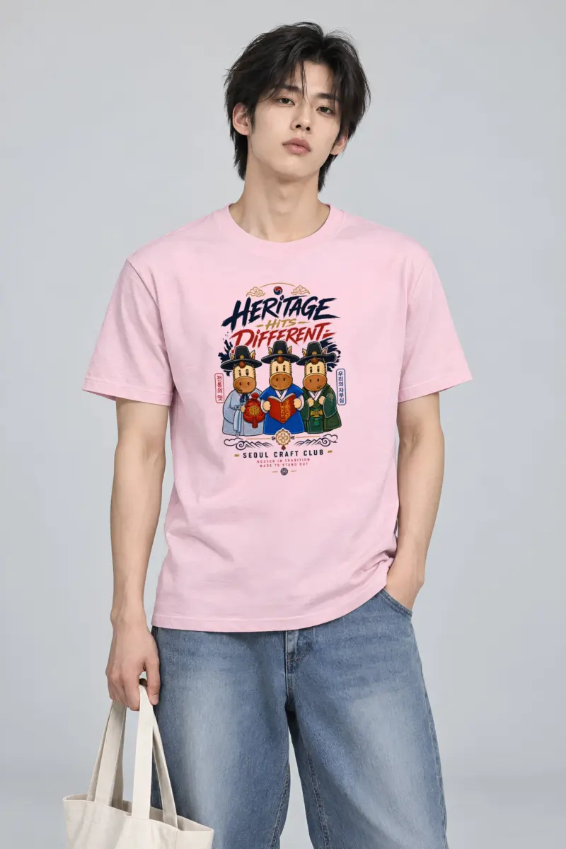 "Seoul Craft Club" Heavyweight Unisex Crewneck T-shirt