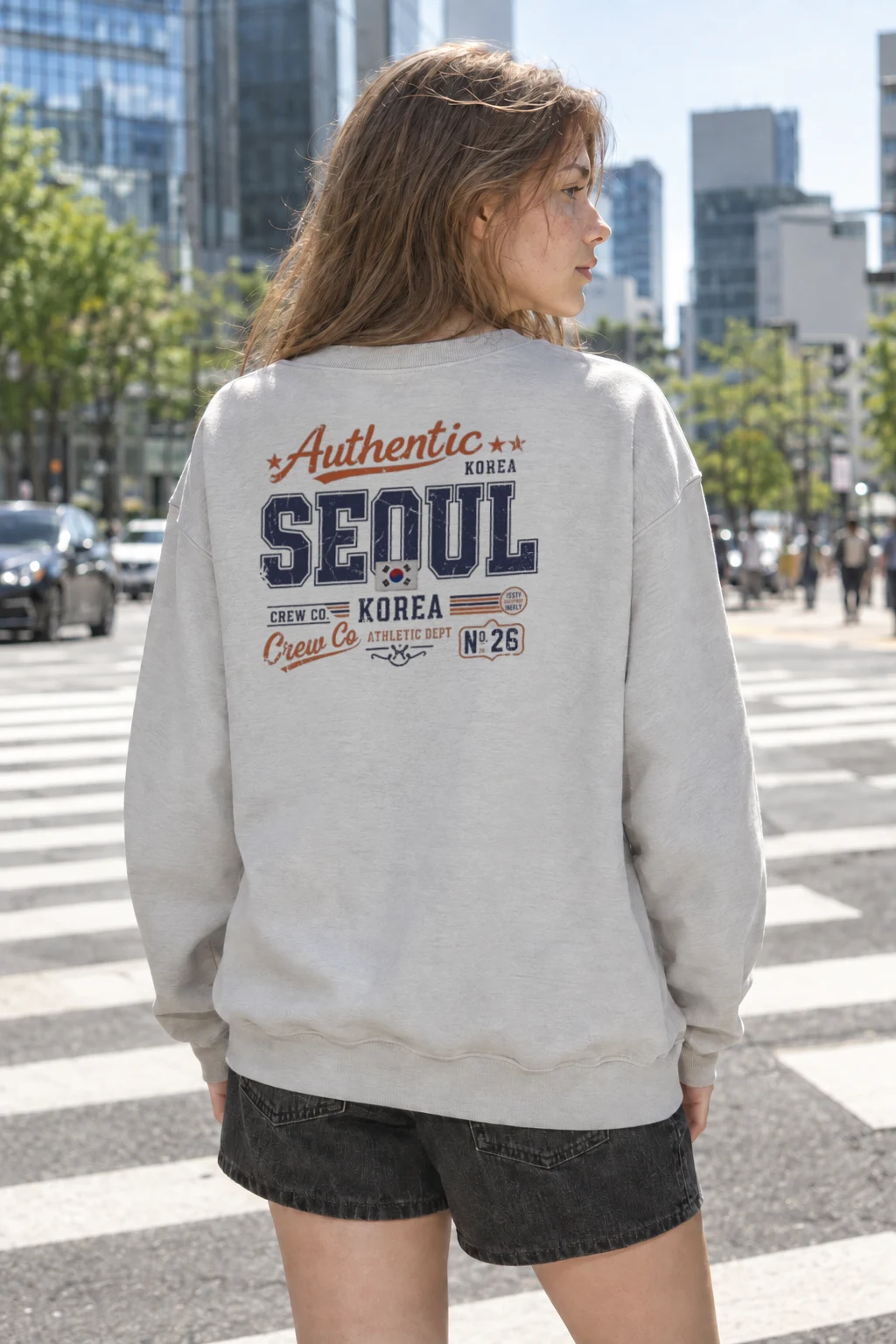 "Seoul Crew Athletic" Heavy Blend Unisex Crewneck Sweatshirt | Gildan 18000