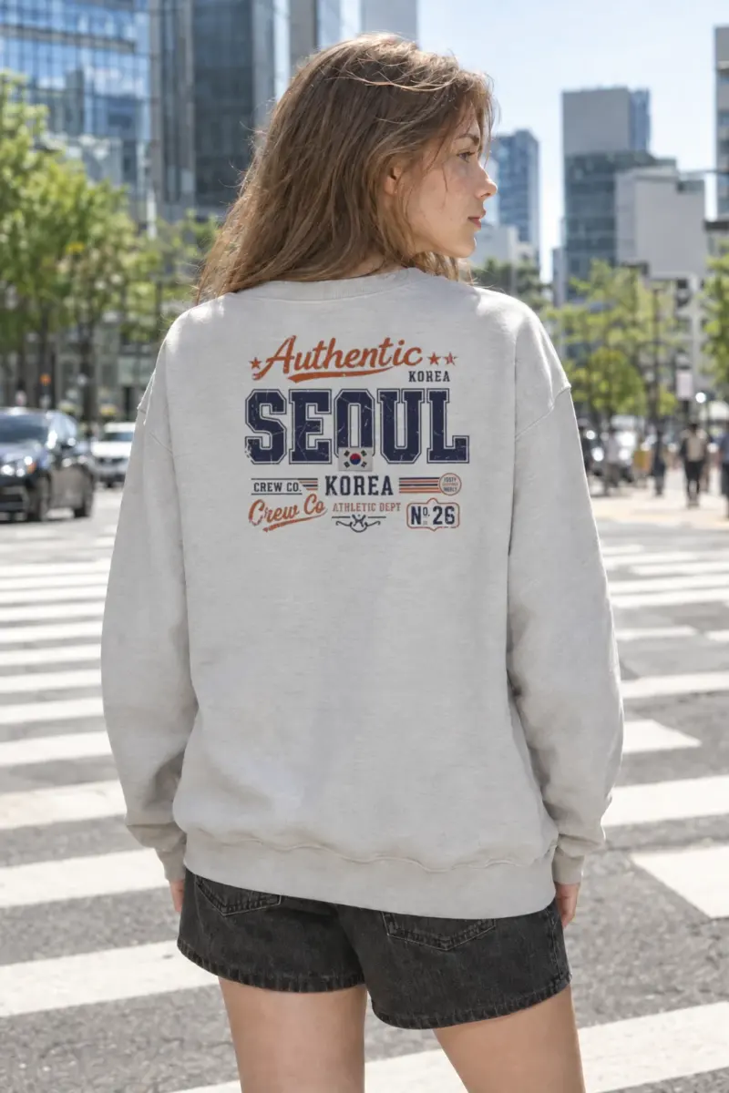 "Seoul Crew Athletic" Heavy Blend Unisex Crewneck Sweatshirt | Gildan 18000