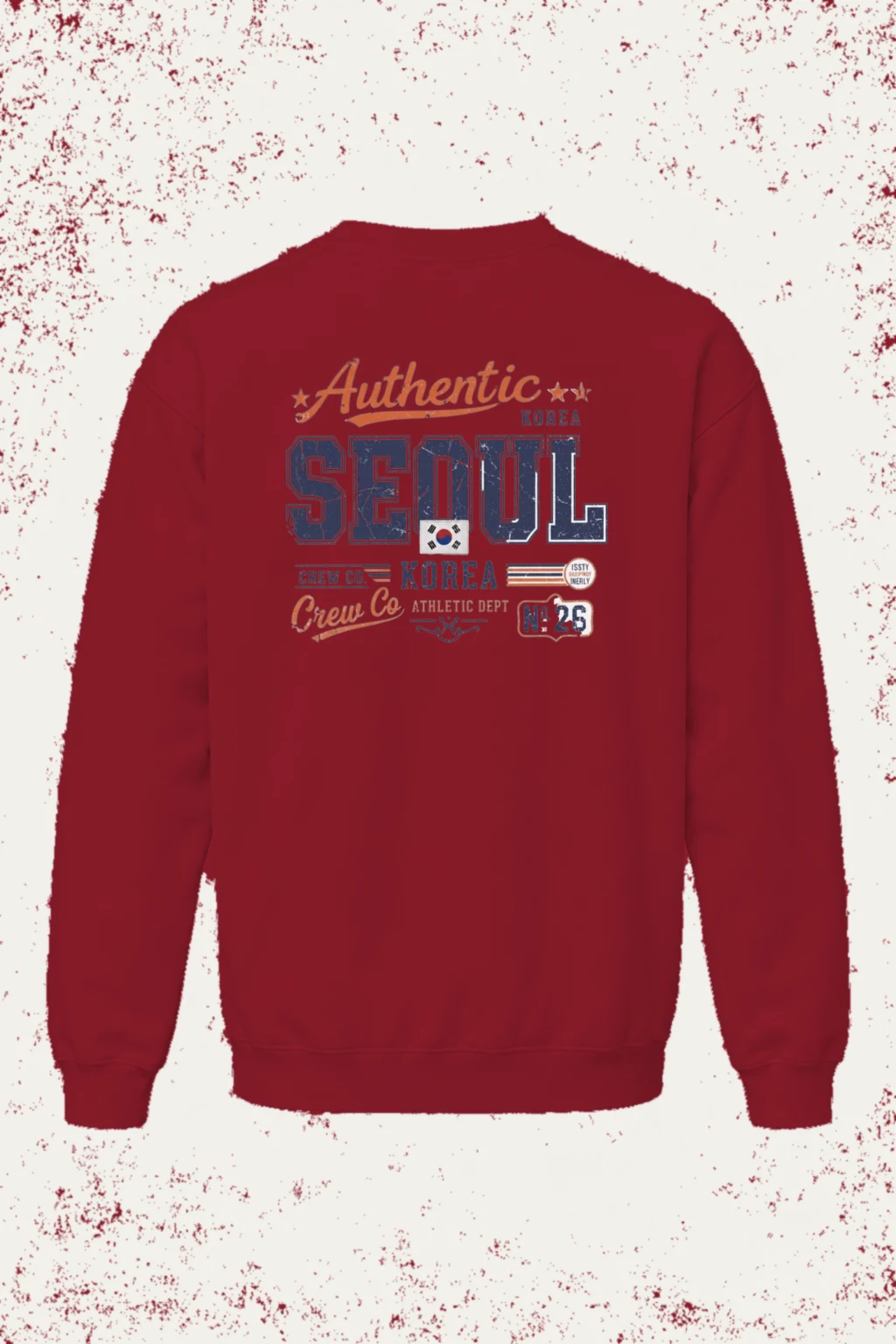 "Seoul Crew Athletic" Heavy Blend Unisex Crewneck Sweatshirt | Gildan 18000