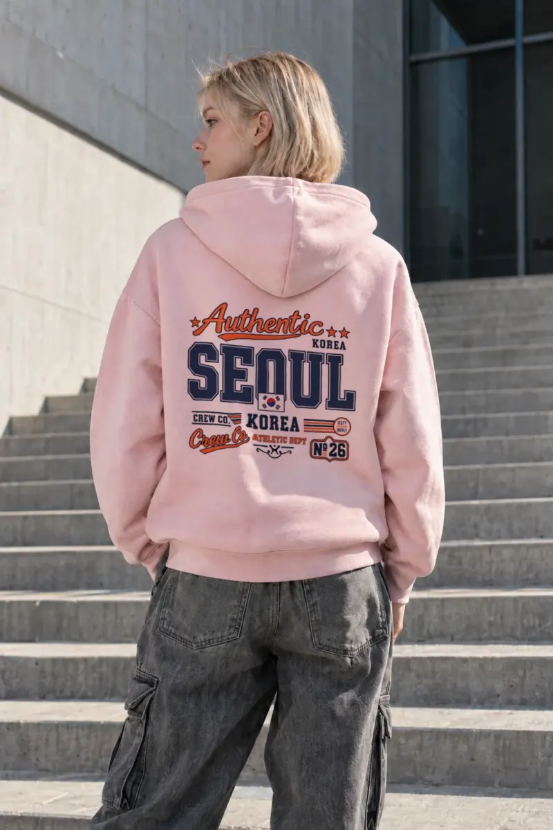 "Seoul Crew Athletic" Heavy Blend Unisex Pullover Hoodie | Gildan 18500