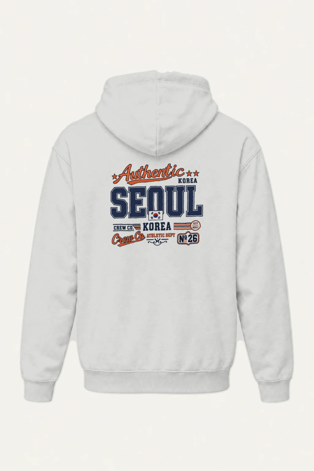 "Seoul Crew Athletic" Heavy Blend Unisex Pullover Hoodie | Gildan 18500