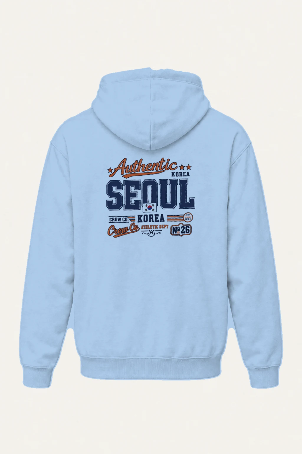 "Seoul Crew Athletic" Heavy Blend Unisex Pullover Hoodie | Gildan 18500