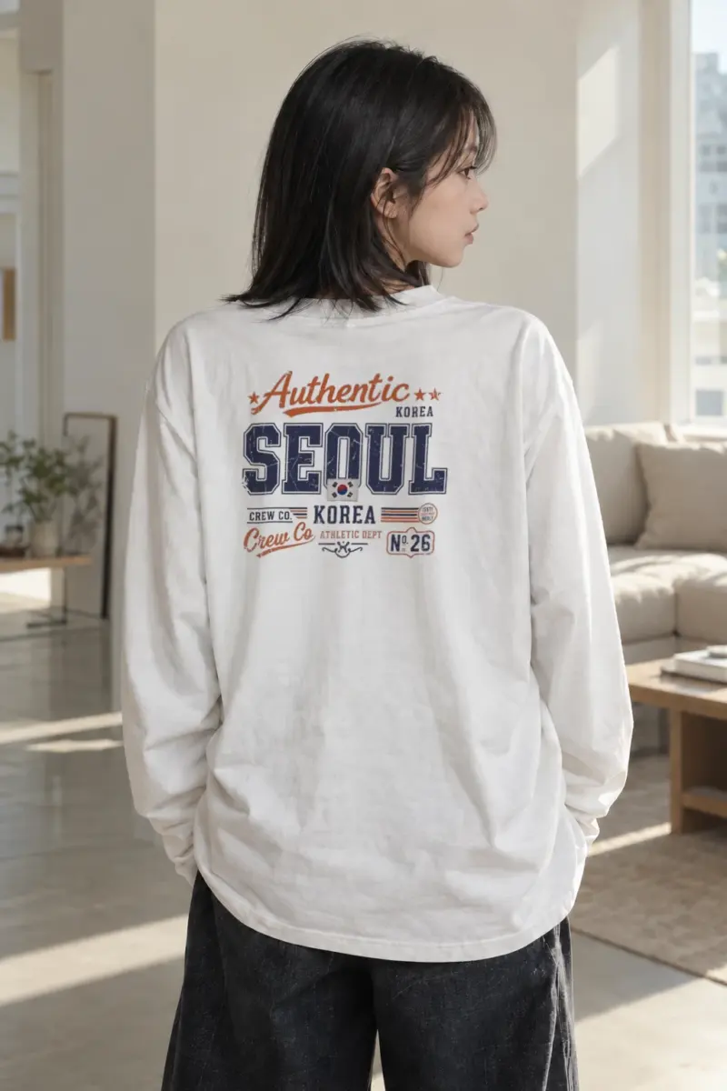 "Seoul Crew Athletic" Unisex Longsleeve T-shirt | Gildan 2400