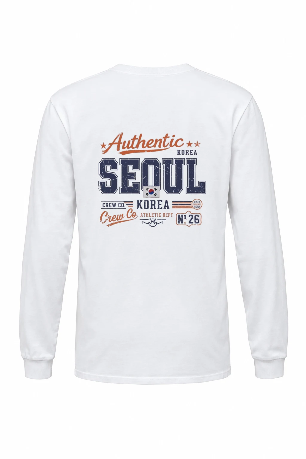 "Seoul Crew Athletic" Unisex Longsleeve T-shirt | Gildan 2400