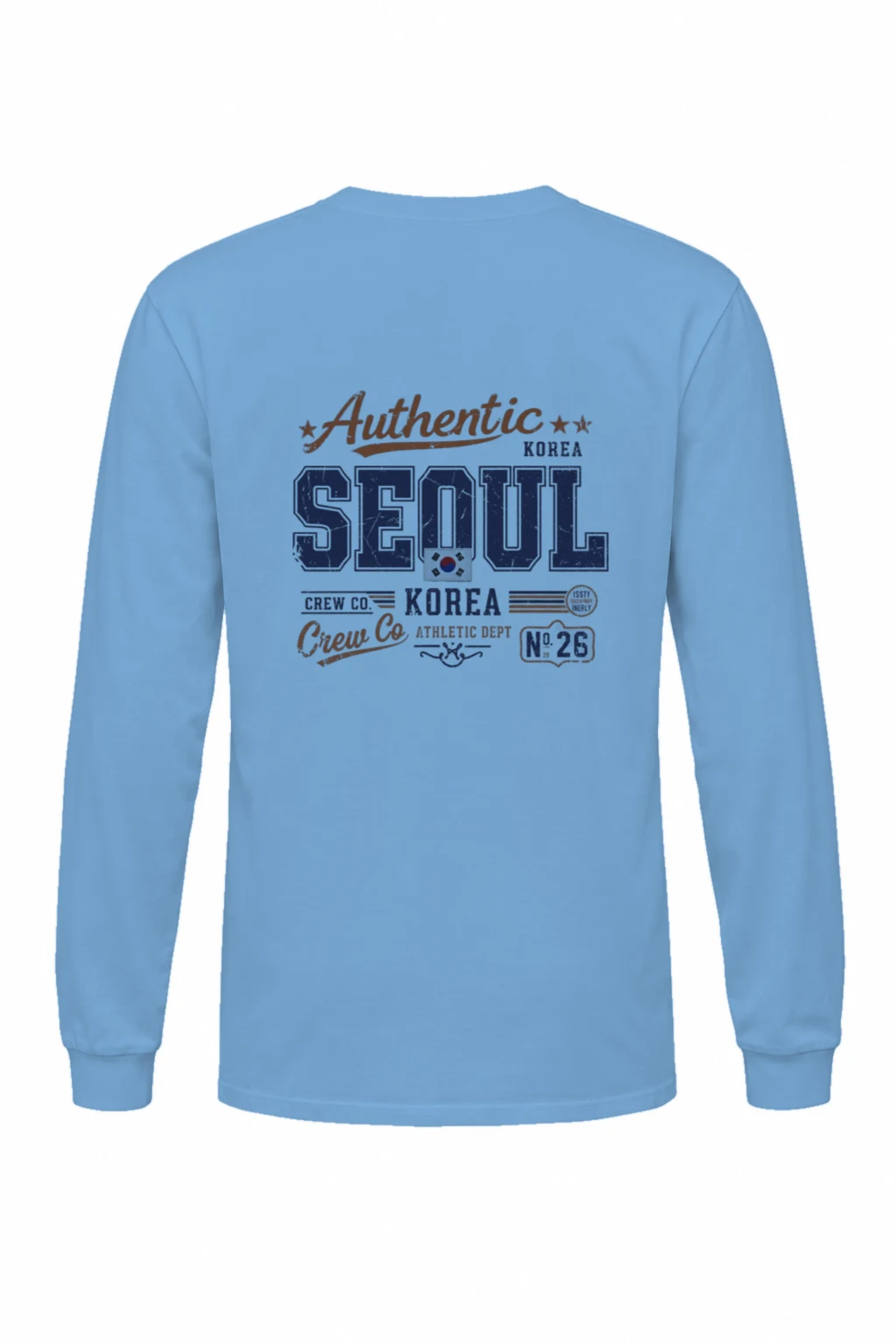 "Seoul Crew Athletic" Unisex Longsleeve T-shirt | Gildan 2400