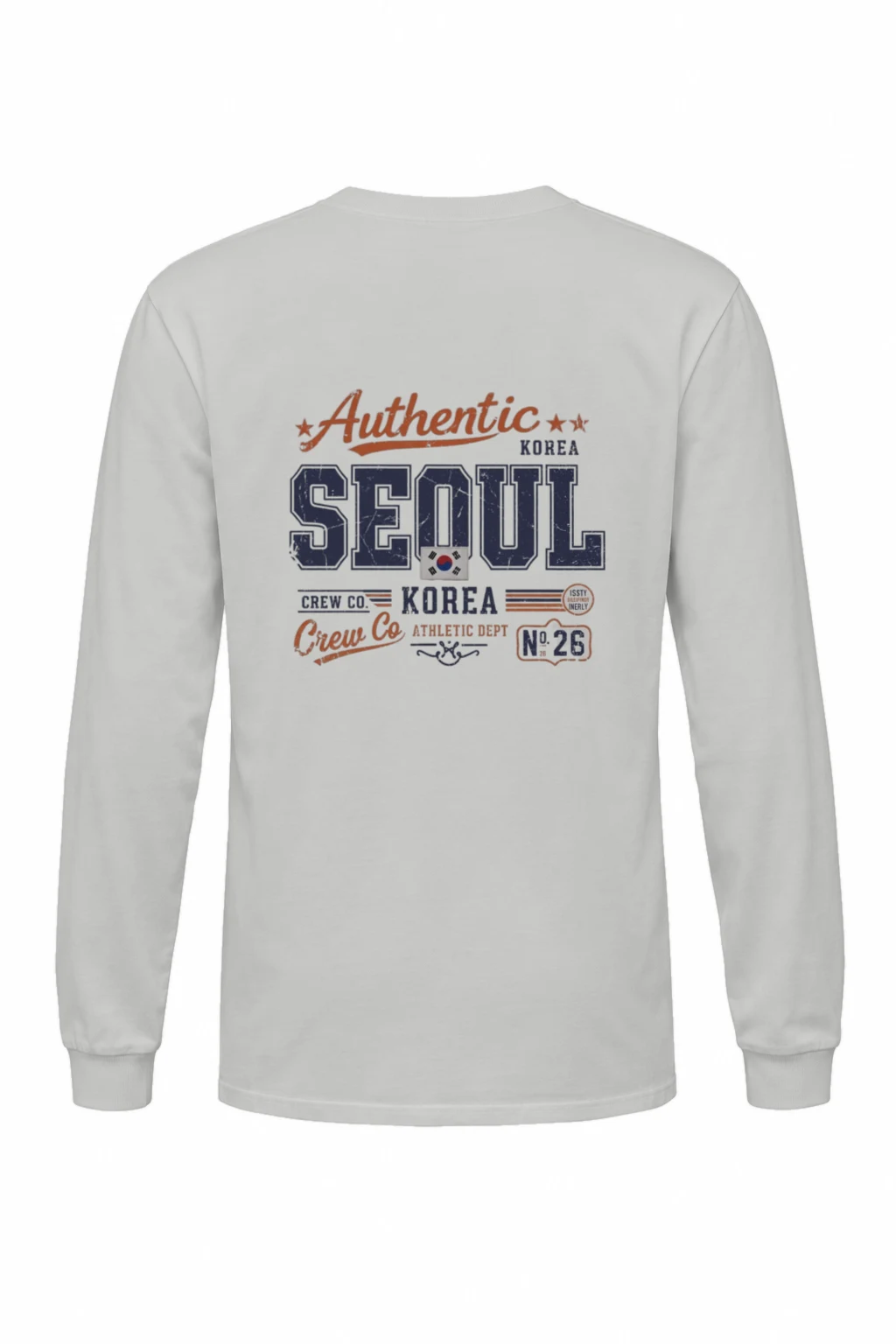 "Seoul Crew Athletic" Unisex Longsleeve T-shirt | Gildan 2400
