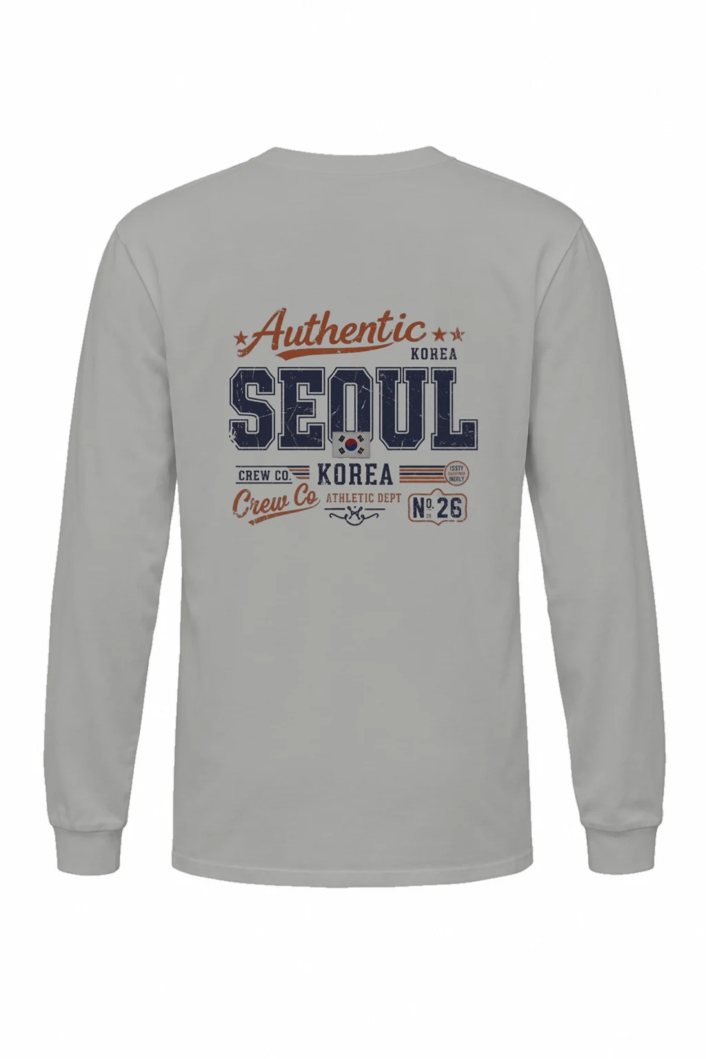 "Seoul Crew Athletic" Unisex Longsleeve T-shirt | Gildan 2400