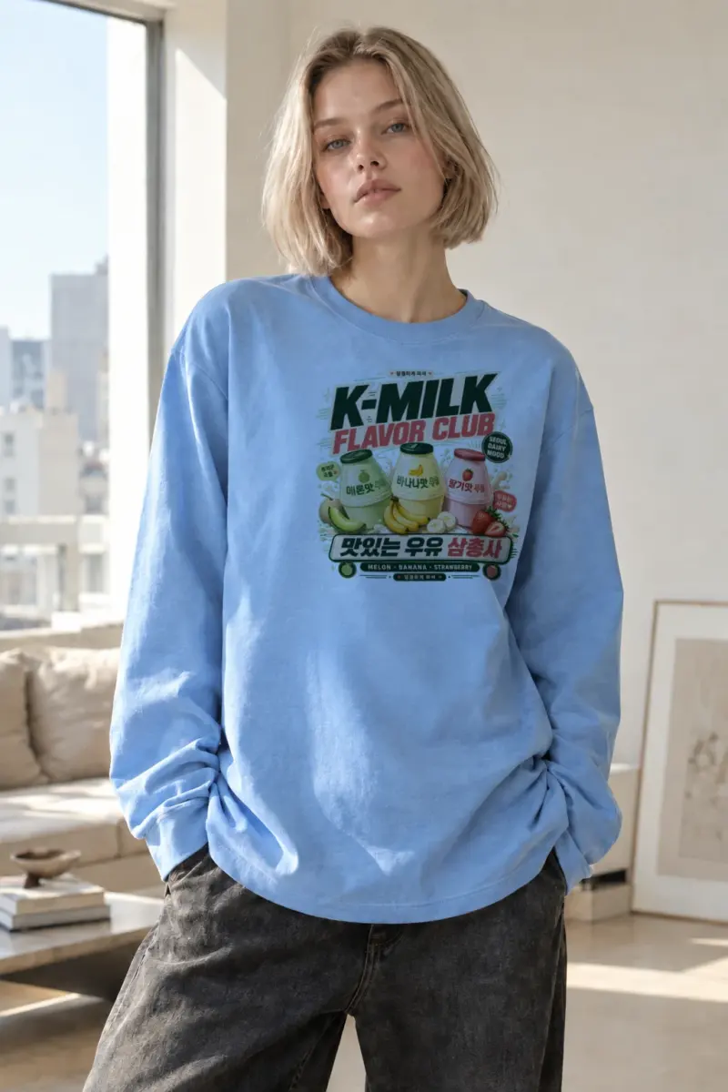 “Seoul Dairy Mood” Unisex Longsleeve T-shirt | Gildan 2400