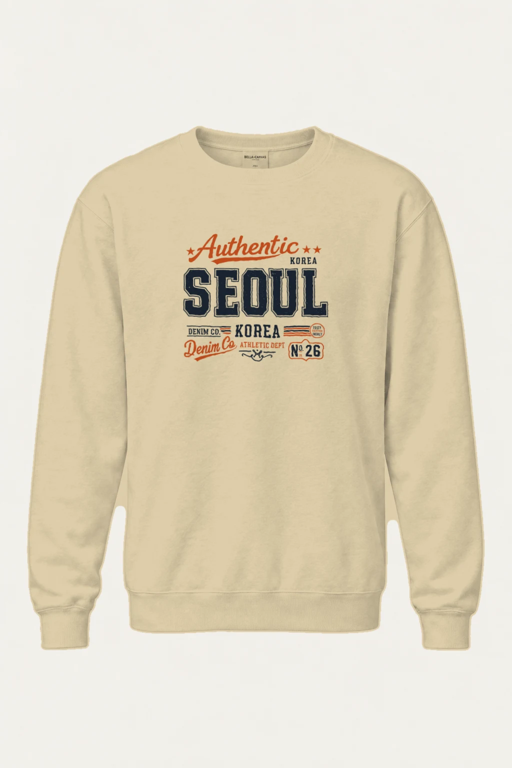 "Seoul Denim Athletic" Heavy Blend Unisex Crewneck Sweatshirt | Gildan 18000