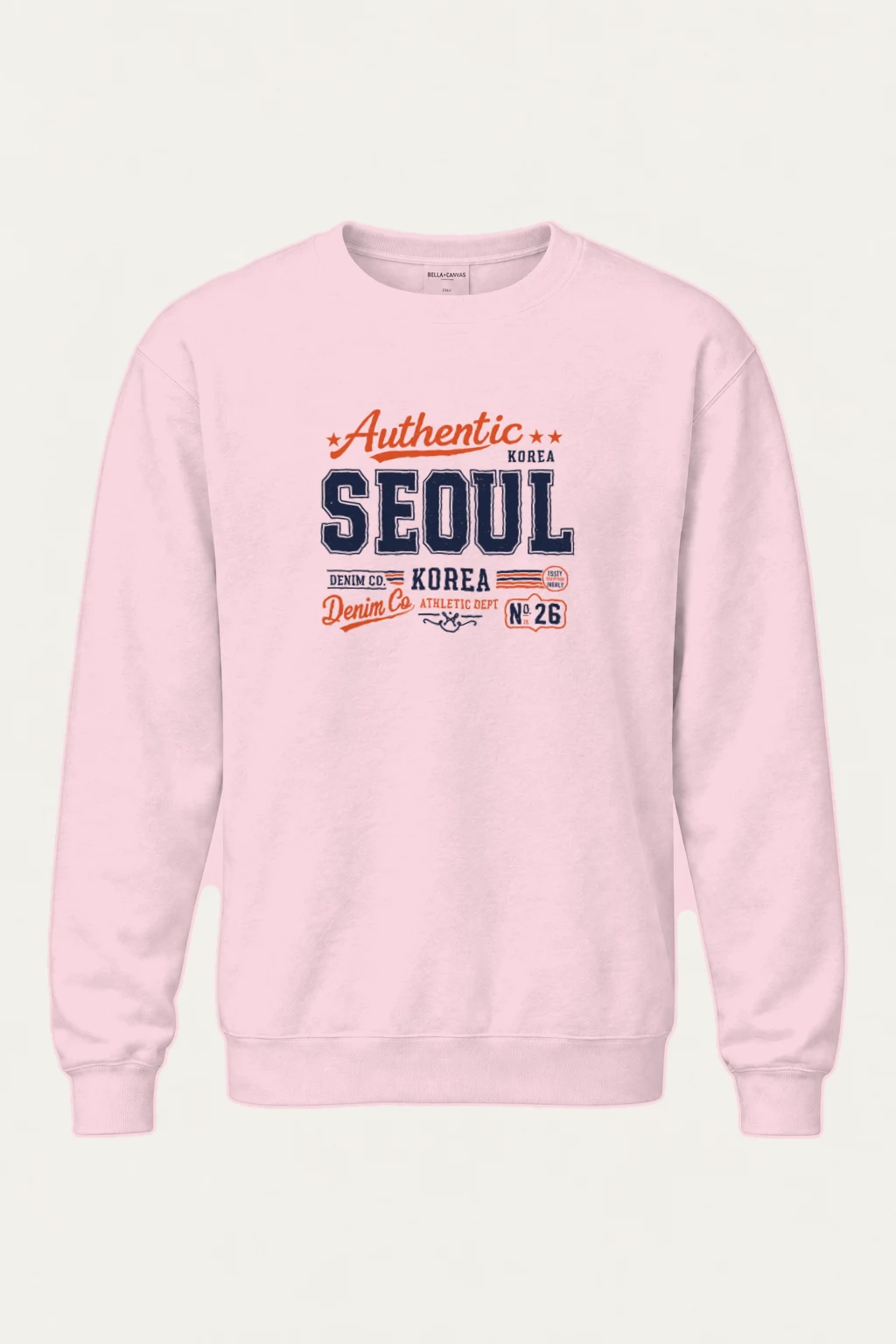 "Seoul Denim Athletic" Heavy Blend Unisex Crewneck Sweatshirt | Gildan 18000