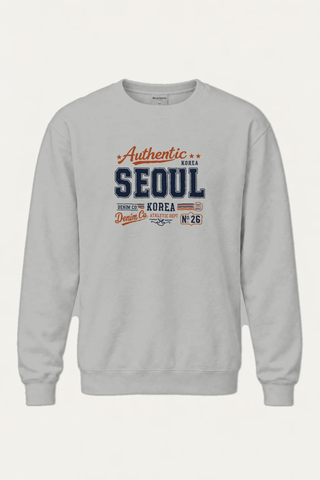 "Seoul Denim Athletic" Heavy Blend Unisex Crewneck Sweatshirt | Gildan 18000