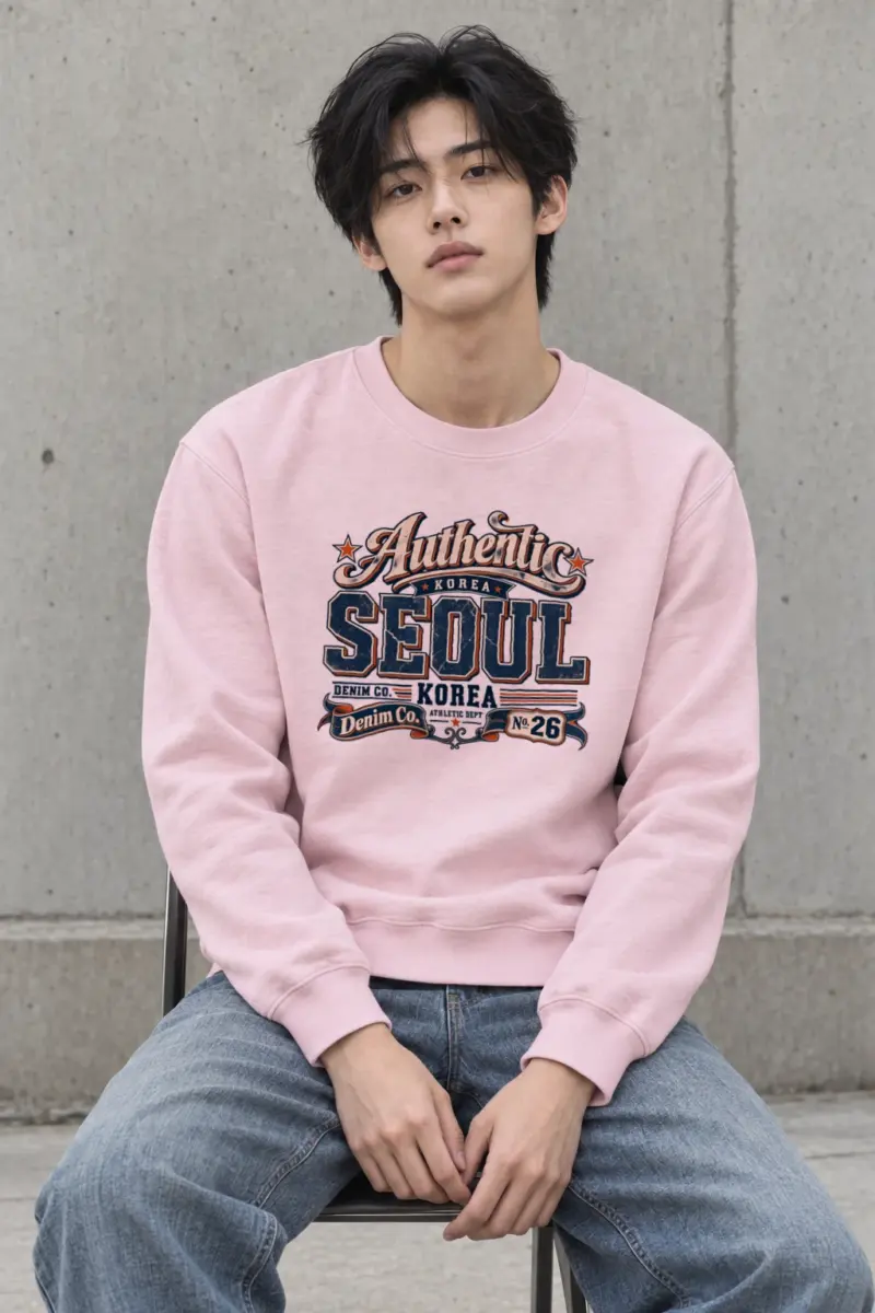 "Seoul Denim Co." Heavy Blend Unisex Crewneck Sweatshirt