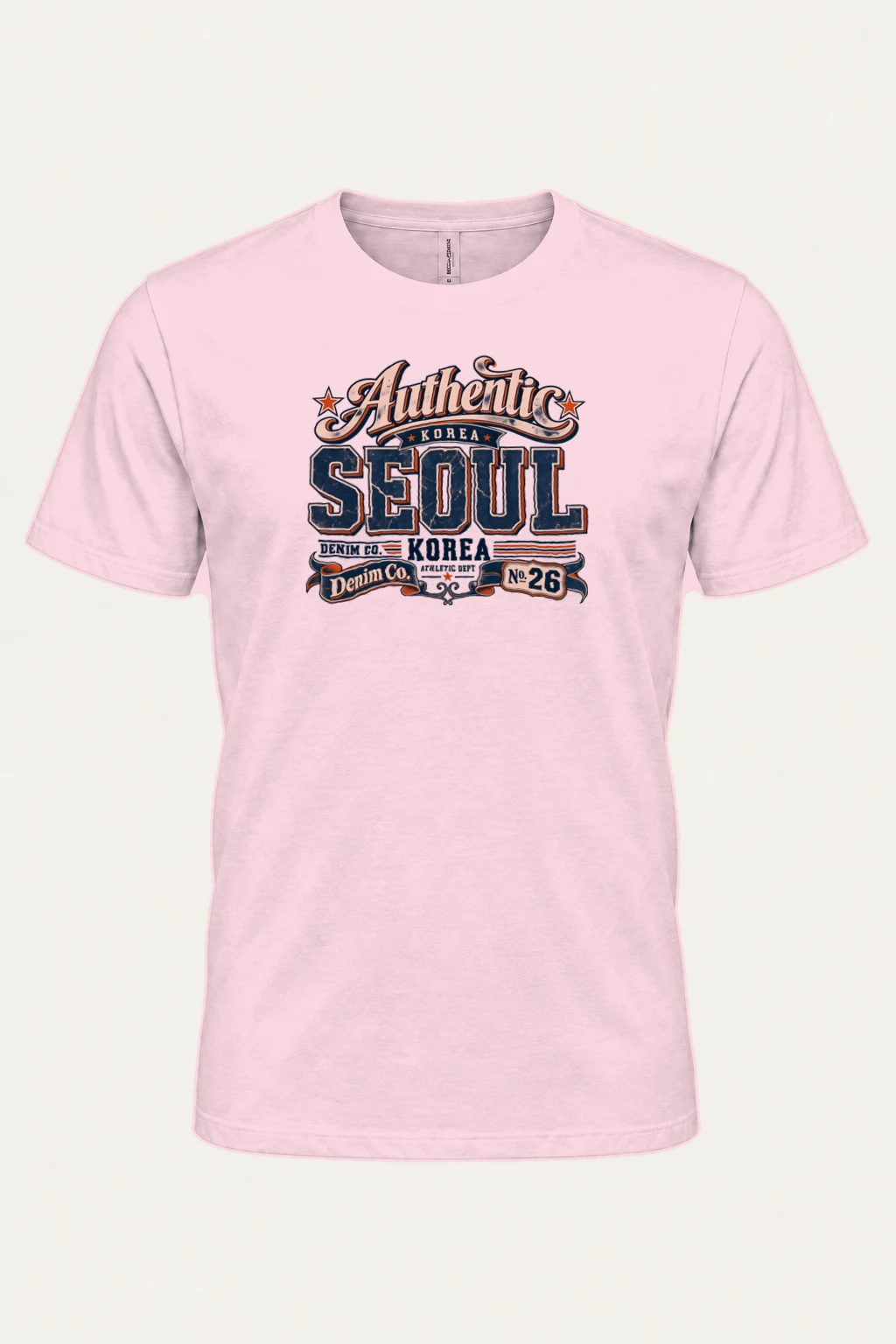 "Seoul Denim Co." Heavyweight Unisex Crewneck T-shirt | Gildan 5000