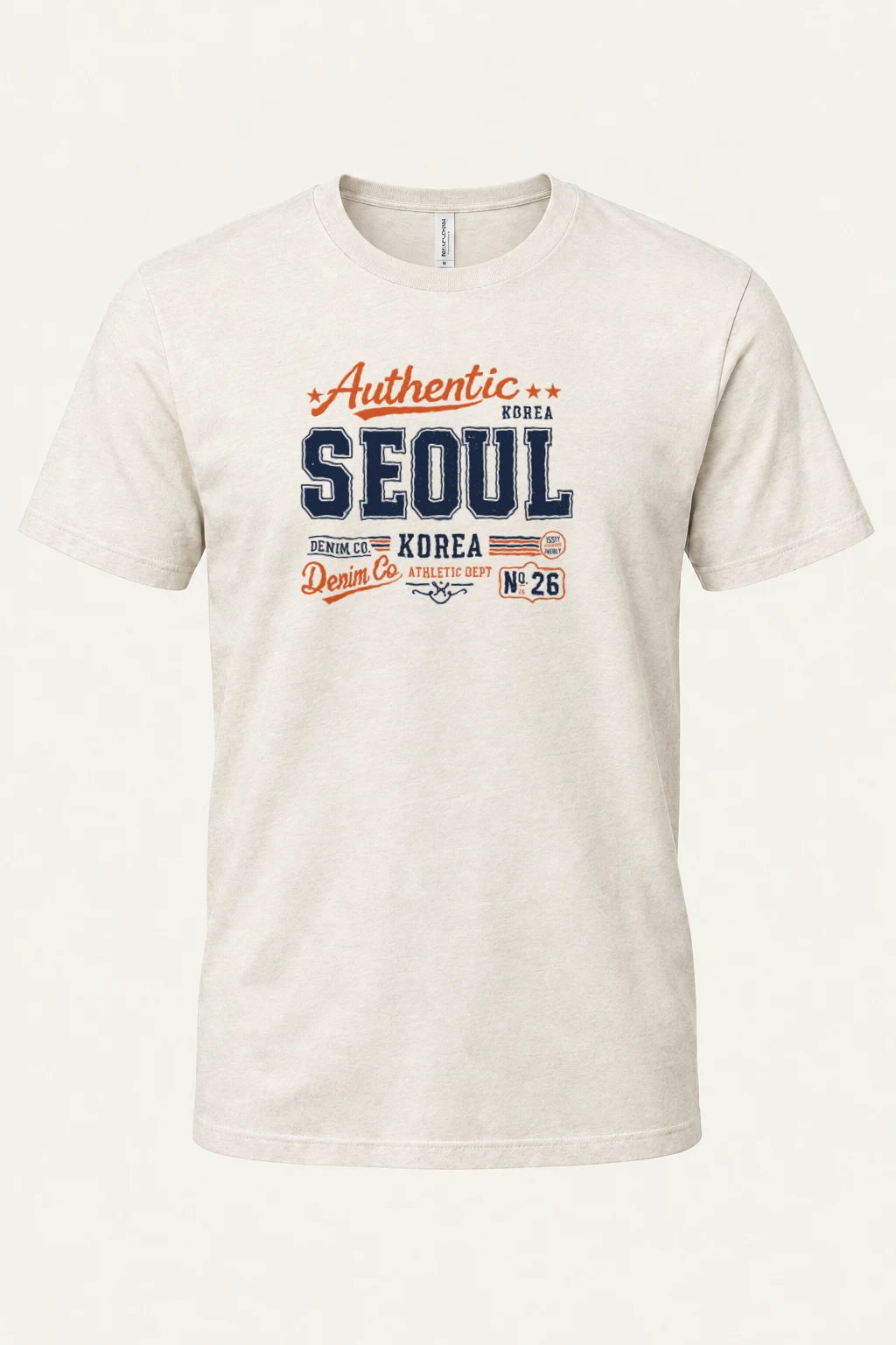 "Seoul Denim Co." Heavyweight Unisex Crewneck T-shirt | Gildan 5000