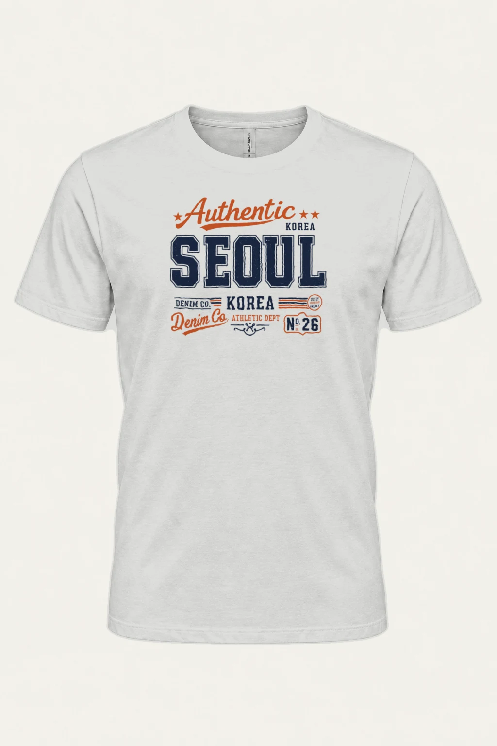 "Seoul Denim Co." Heavyweight Unisex Crewneck T-shirt | Gildan 5000