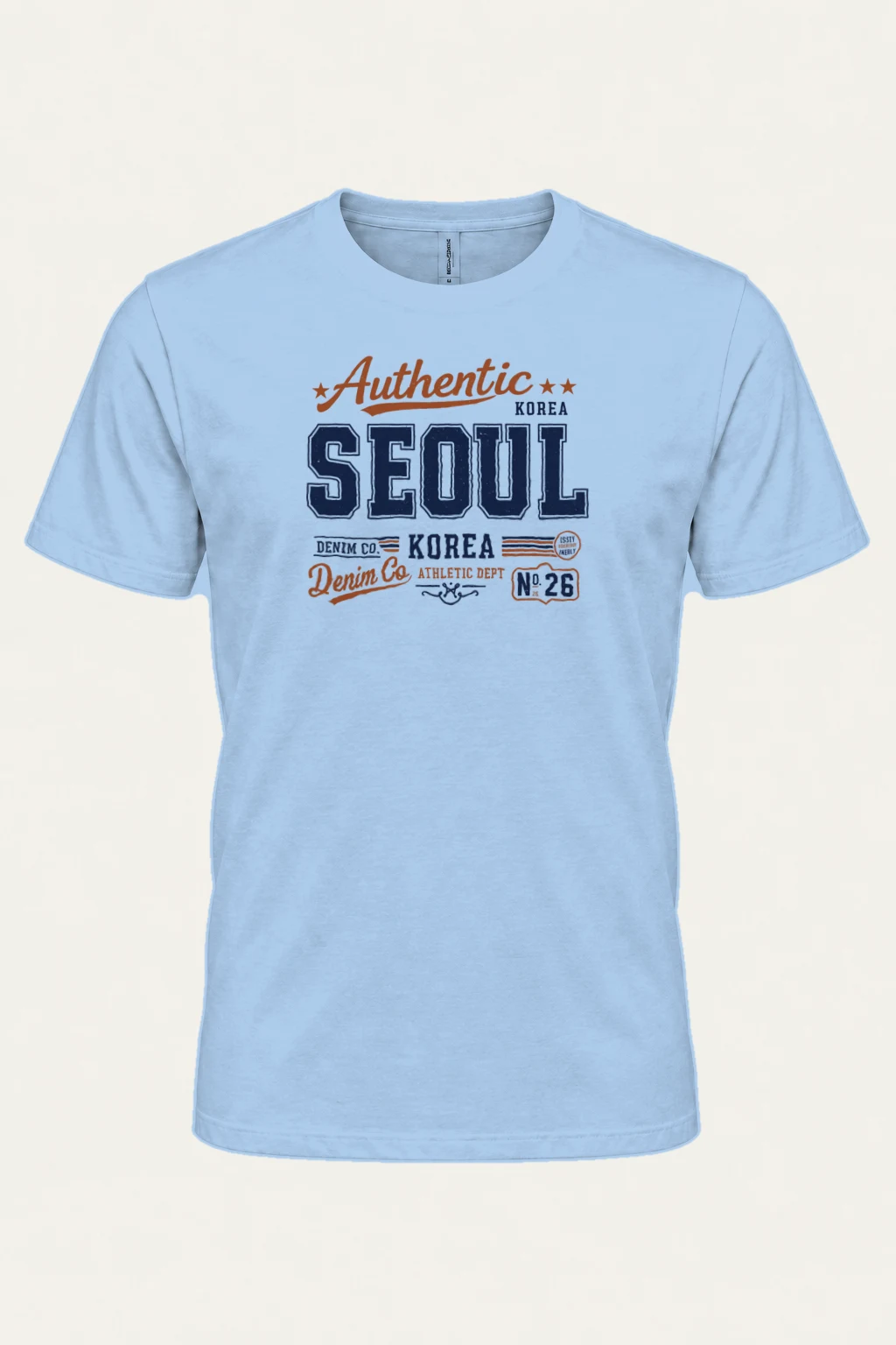 "Seoul Denim Co." Heavyweight Unisex Crewneck T-shirt | Gildan 5000
