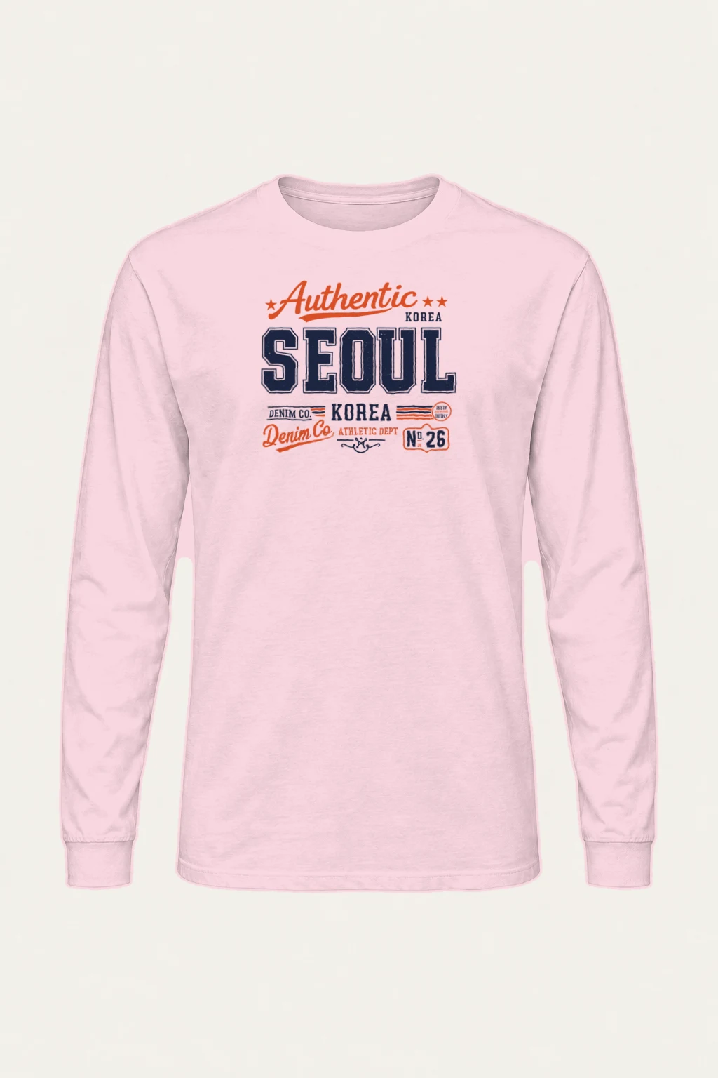 "Seoul Denim Co." Unisex Longsleeve T-shirt | Gildan 2400