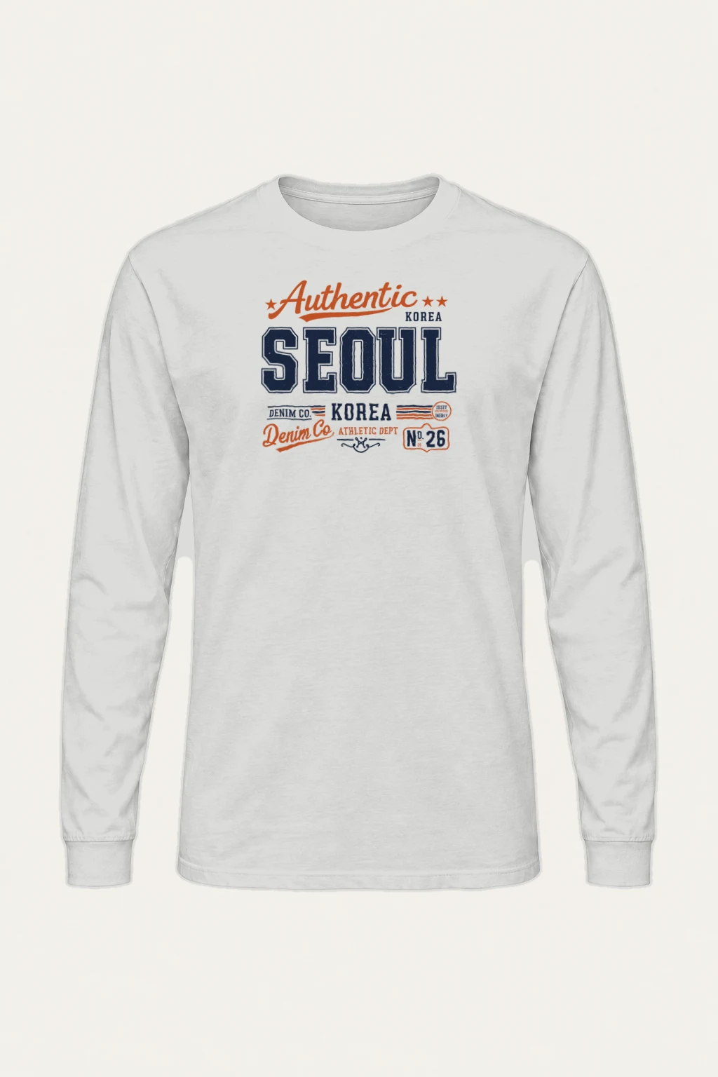 "Seoul Denim Co." Unisex Longsleeve T-shirt | Gildan 2400