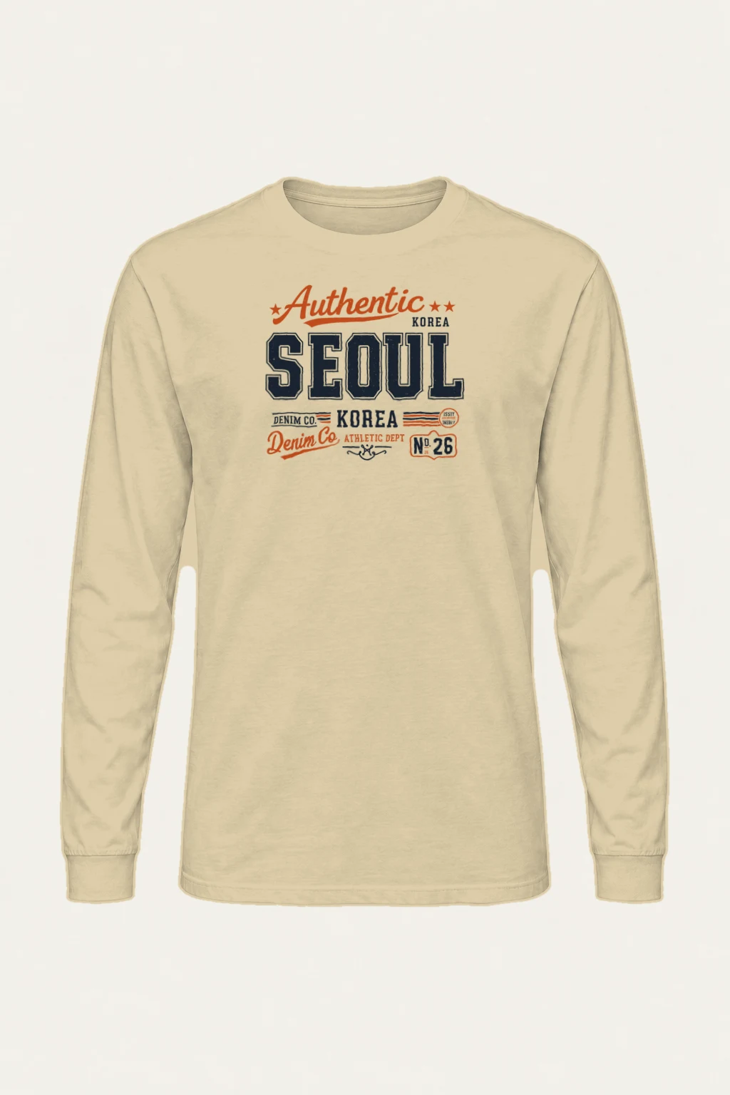 "Seoul Denim Co." Unisex Longsleeve T-shirt | Gildan 2400
