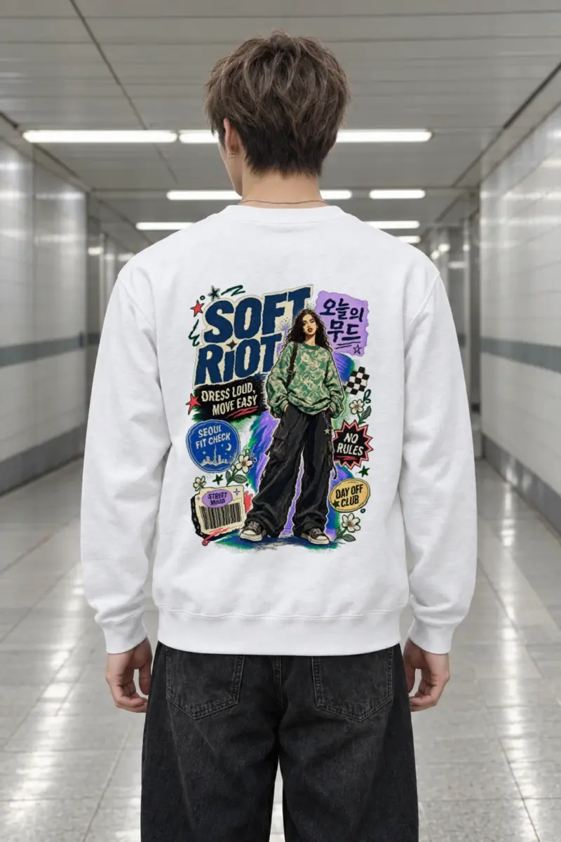 "Seoul Fit Check" Heavy Blend Unisex Crewneck Sweatshirt