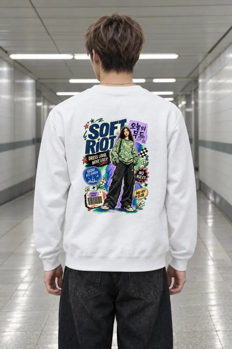 "Seoul Fit Check" Heavy Blend Unisex Crewneck Sweatshirt