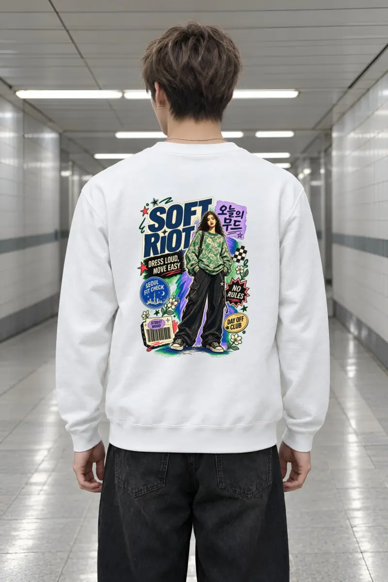 "Seoul Fit Check" Heavy Blend Unisex Crewneck Sweatshirt