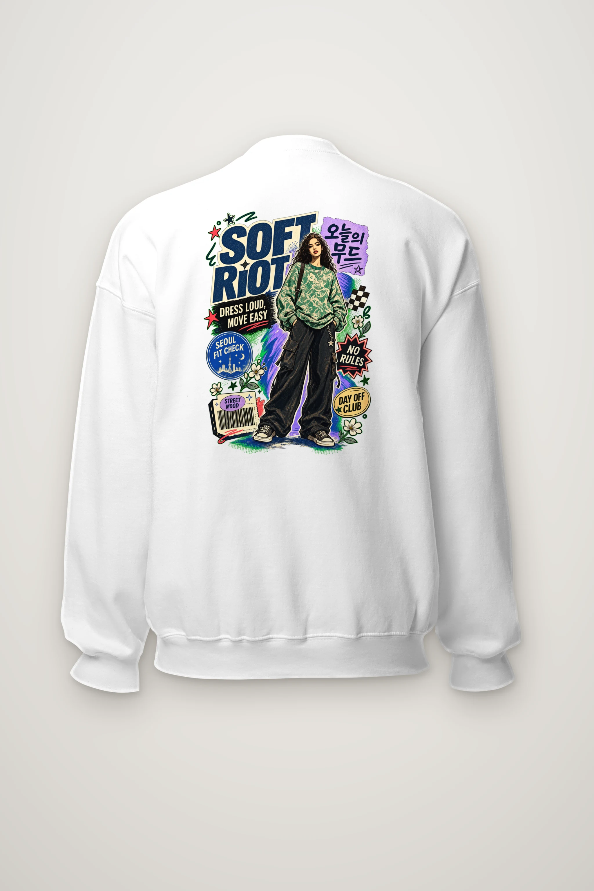 "Seoul Fit Check" Heavy Blend Unisex Crewneck Sweatshirt