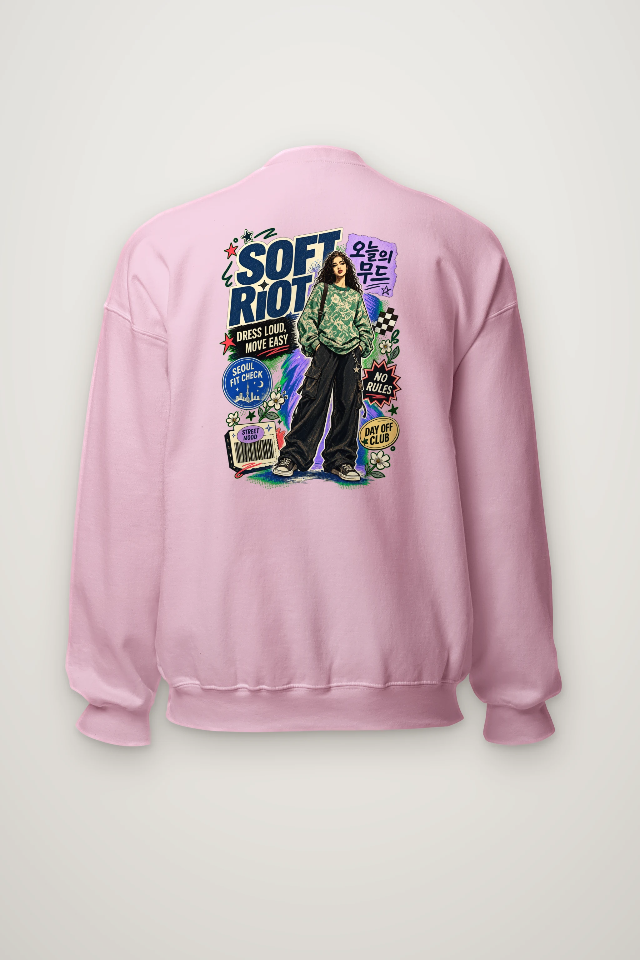 "Seoul Fit Check" Heavy Blend Unisex Crewneck Sweatshirt