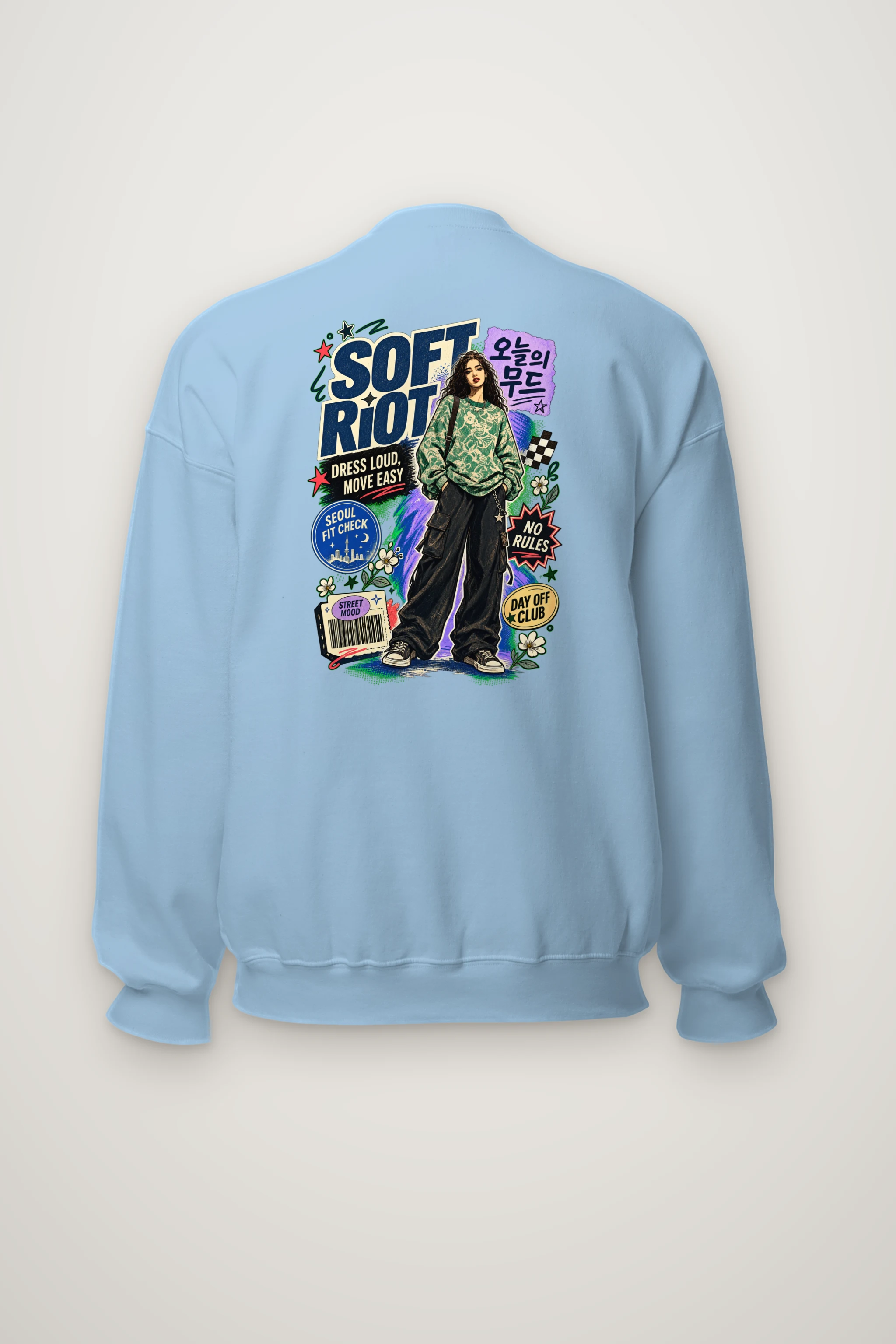 "Seoul Fit Check" Heavy Blend Unisex Crewneck Sweatshirt