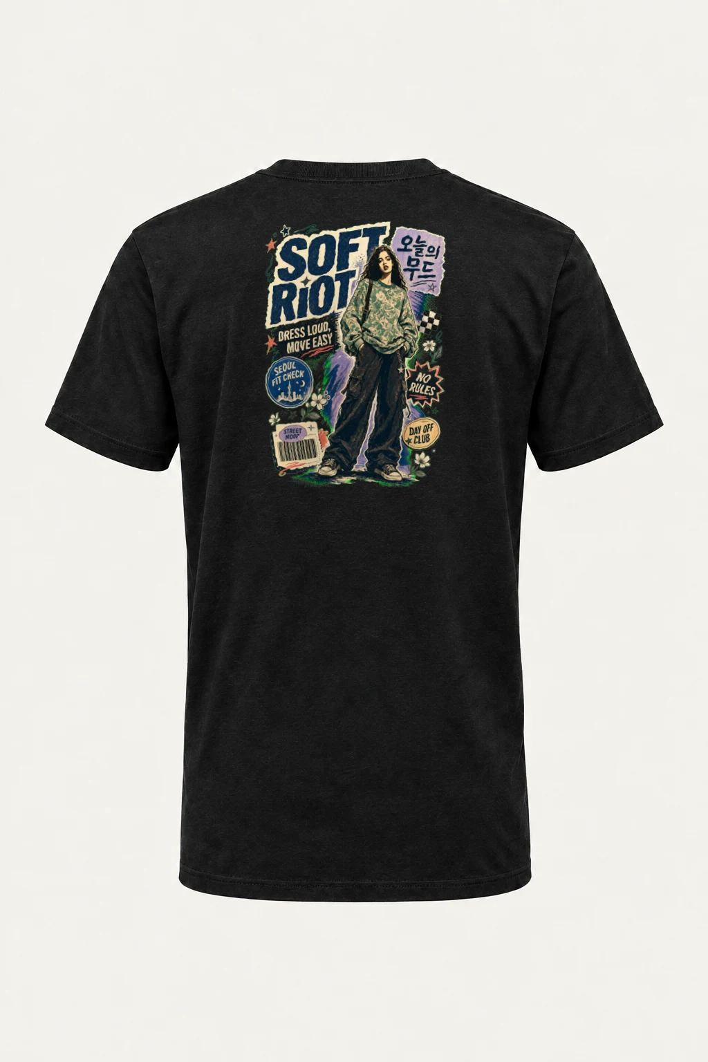 "Seoul Fit Check" Heavyweight Unisex Crewneck T-shirt | Gildan 5000