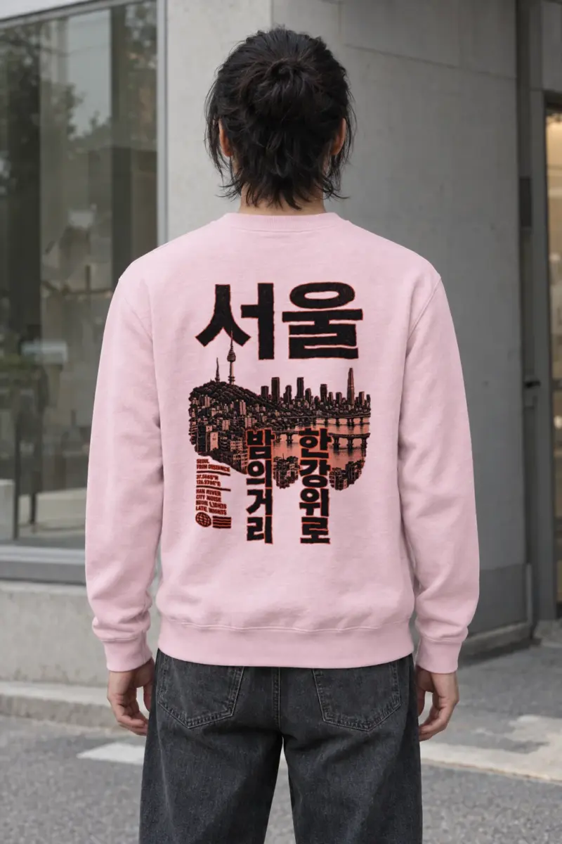 "Seoul From Distance" Heavy Blend Unisex Crewneck Sweatshirt