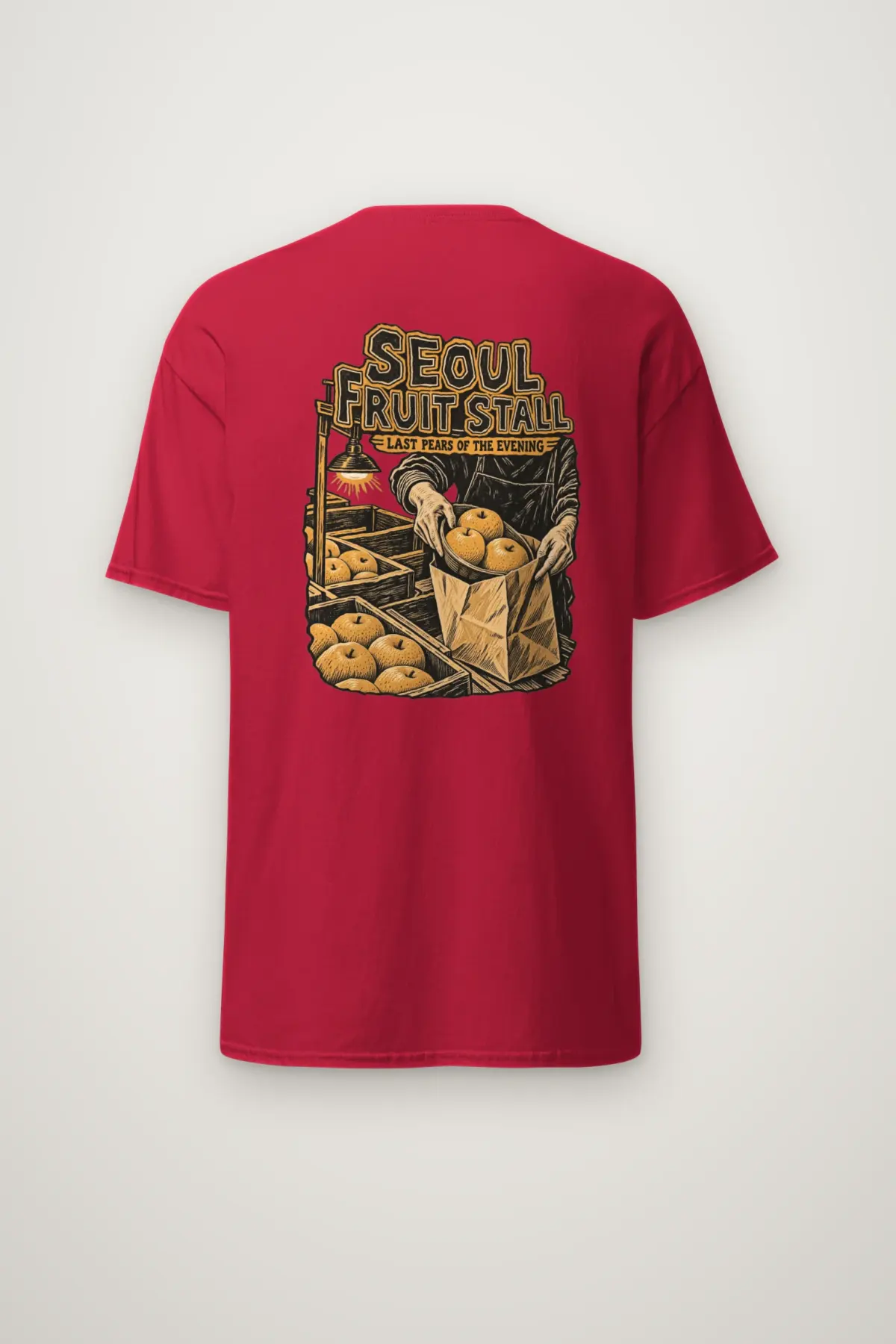 "Seoul Fruit Stall" Heavyweight Unisex Crewneck T-shirt