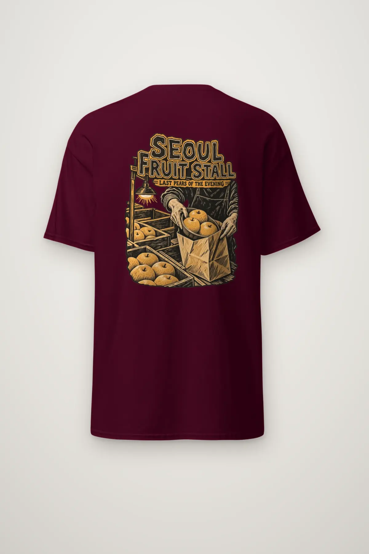 "Seoul Fruit Stall" Heavyweight Unisex Crewneck T-shirt
