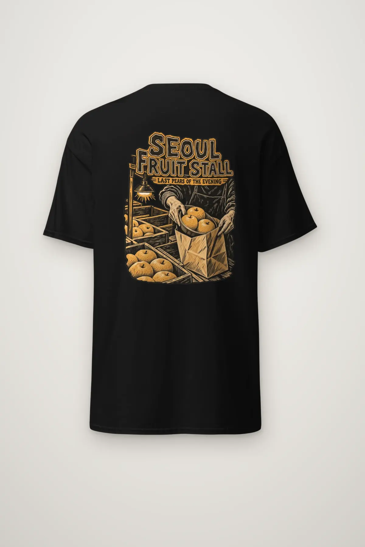 "Seoul Fruit Stall" Heavyweight Unisex Crewneck T-shirt