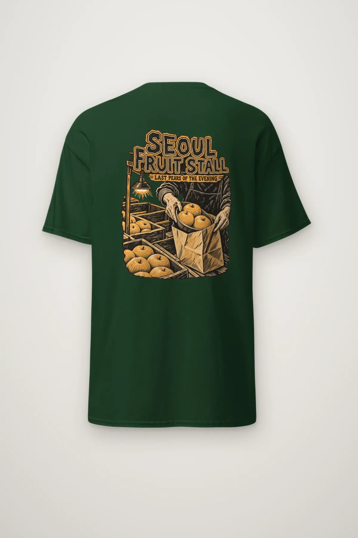 "Seoul Fruit Stall" Heavyweight Unisex Crewneck T-shirt