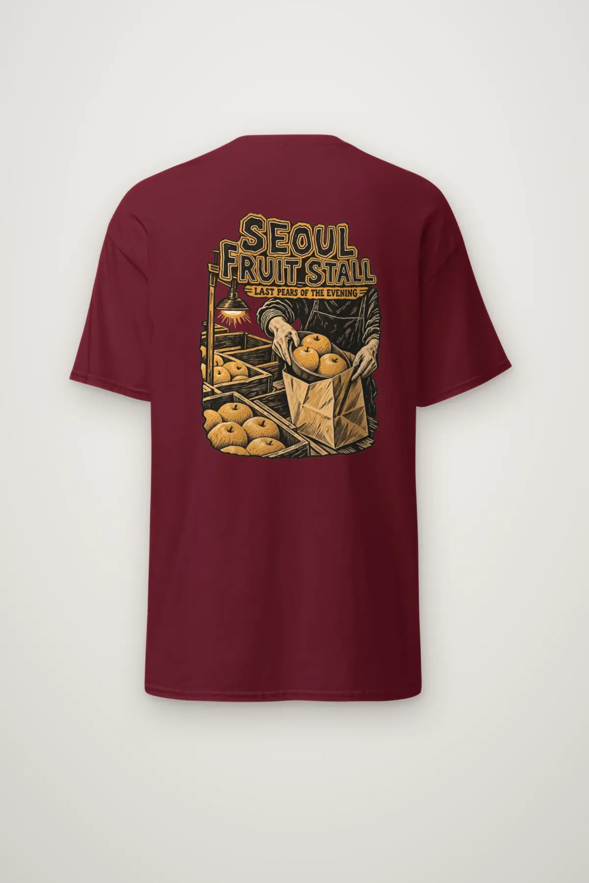 "Seoul Fruit Stall" Heavyweight Unisex Crewneck T-shirt