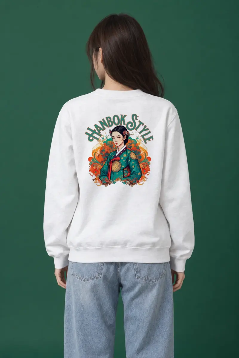 "Seoul Garden Reverie" Heavy Blend Unisex Crewneck Sweatshirt | Gildan 18000