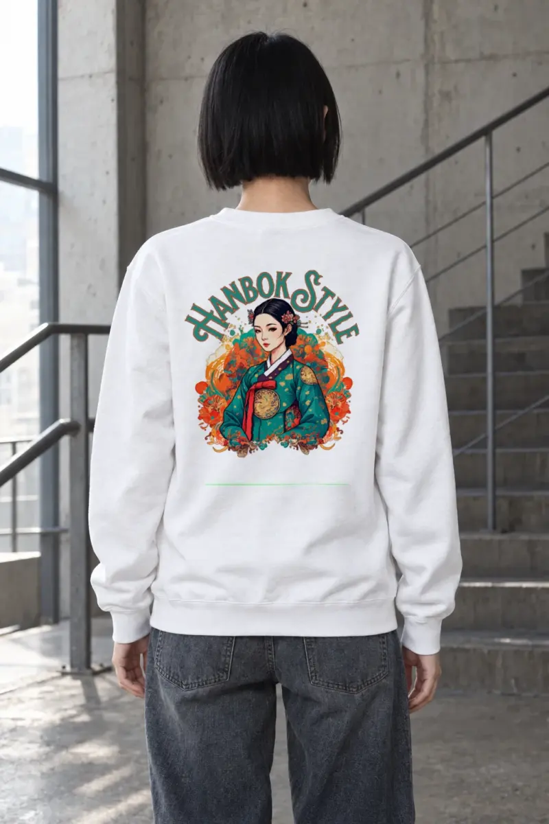 "Seoul Garden Reverie" Heavy Blend Unisex Crewneck Sweatshirt | Gildan 18000
