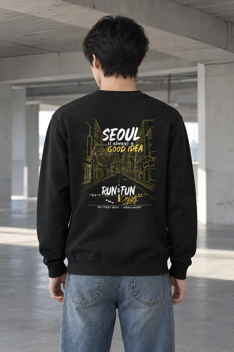 "Seoul Good Idea" Heavy Blend Unisex Crewneck Sweatshirt