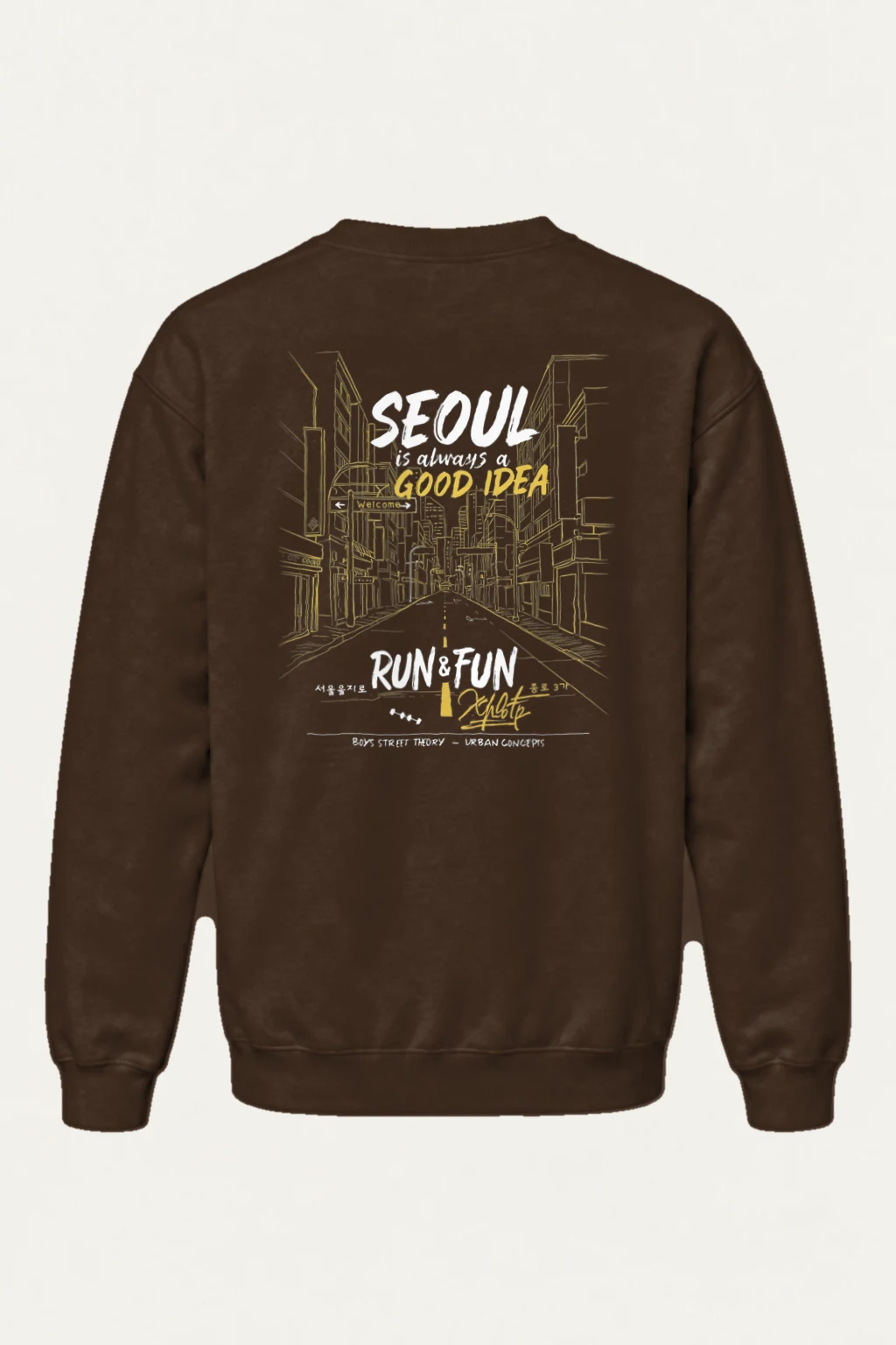 "Seoul Good Idea" Heavy Blend Unisex Crewneck Sweatshirt | Gildan 18000