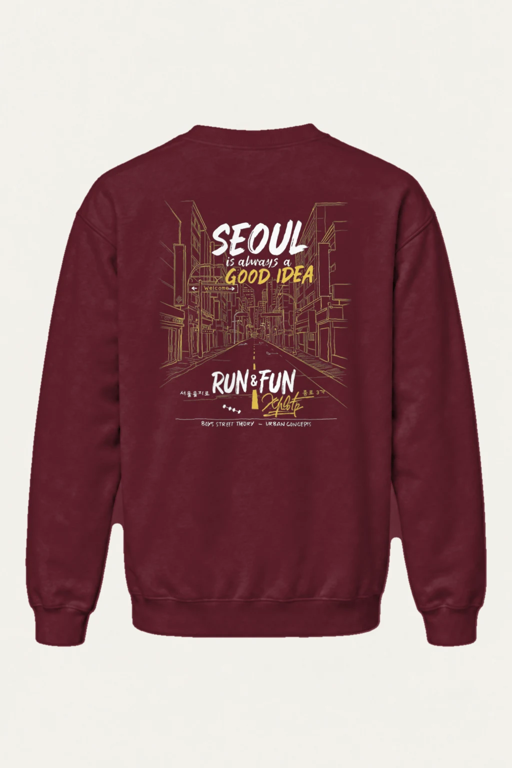 "Seoul Good Idea" Heavy Blend Unisex Crewneck Sweatshirt | Gildan 18000