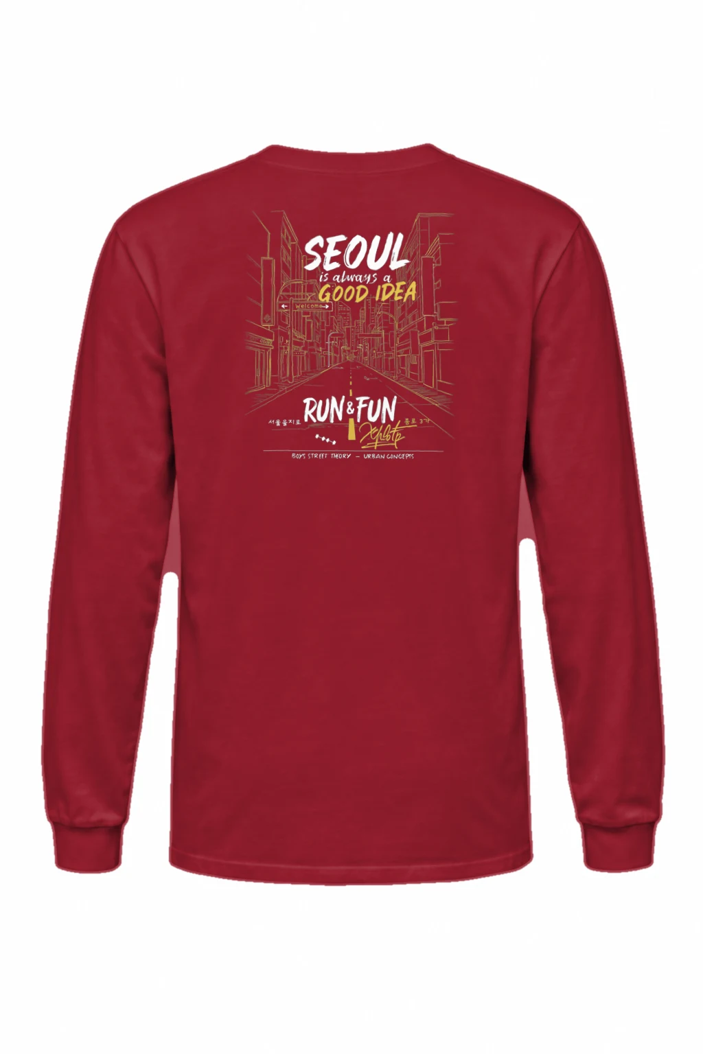 "Seoul Good Idea" Unisex Longsleeve T-shirt | Gildan 2400