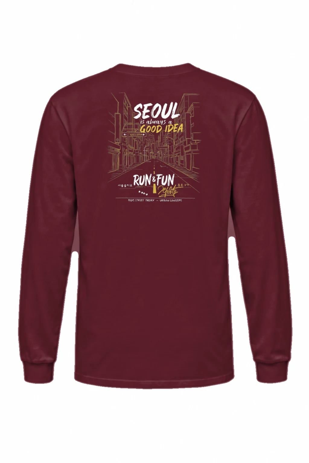 "Seoul Good Idea" Unisex Longsleeve T-shirt | Gildan 2400