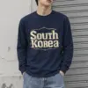"South Korea Star Border" Unisex Longsleeve T-shirt | Gildan 2400