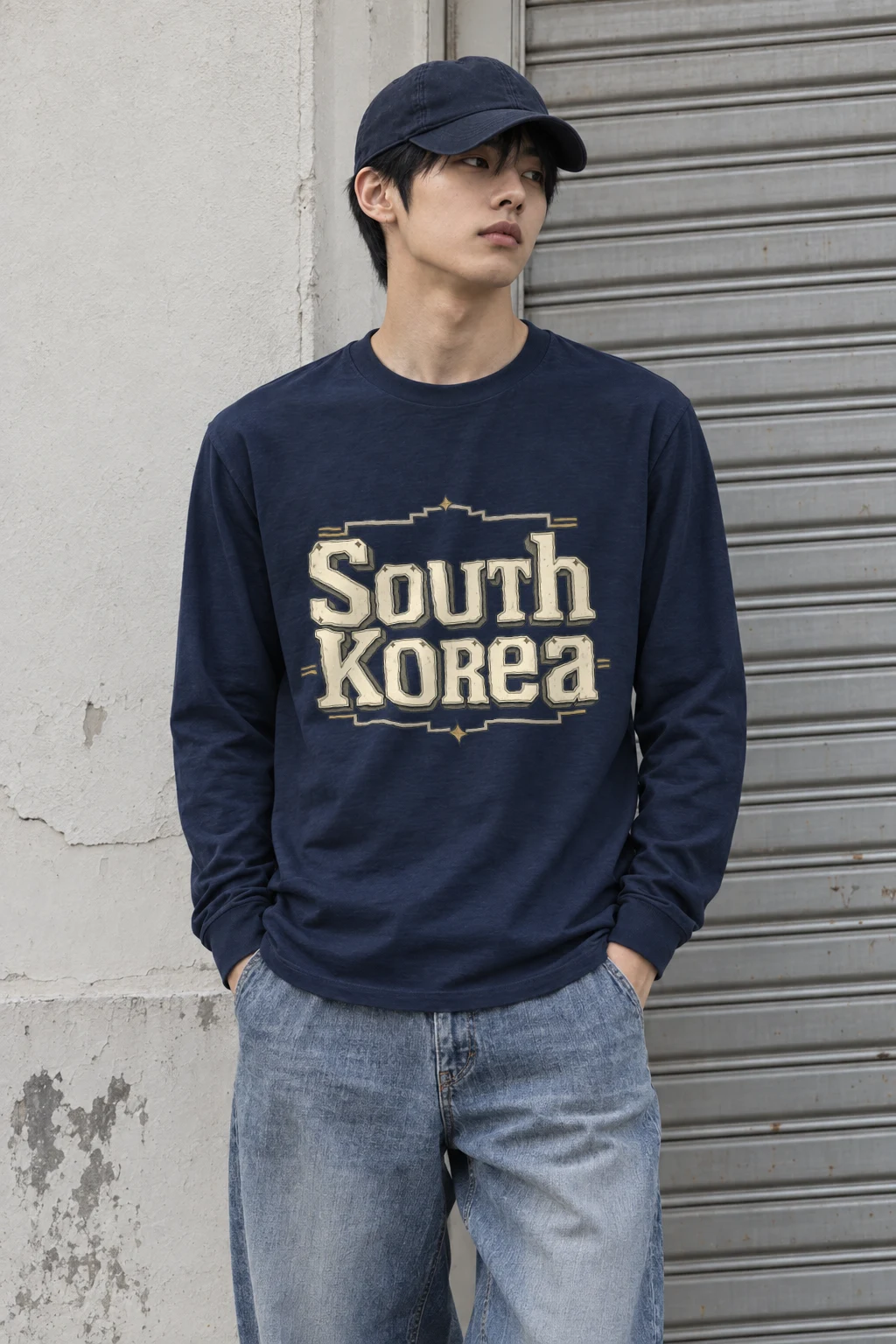 "Seoul Heritage Emblem" Unisex Longsleeve T-shirt | Gildan 2400
