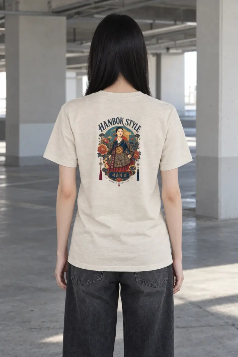 "Seoul Heritage Muse" Heavyweight Unisex Crewneck T-shirt