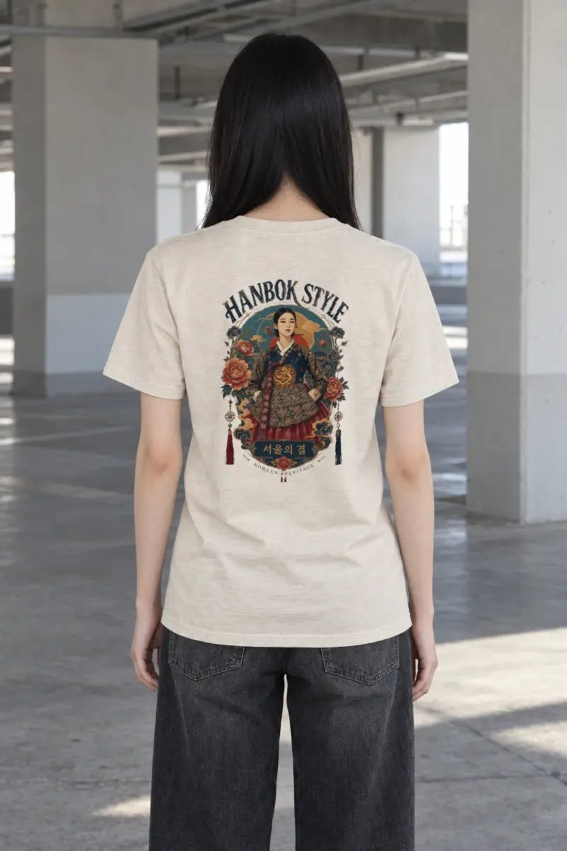 "Seoul Heritage Muse" Heavyweight Unisex Crewneck T-shirt