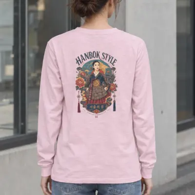 "Seoul Heritage Portrait" Unisex Longsleeve T-shirt